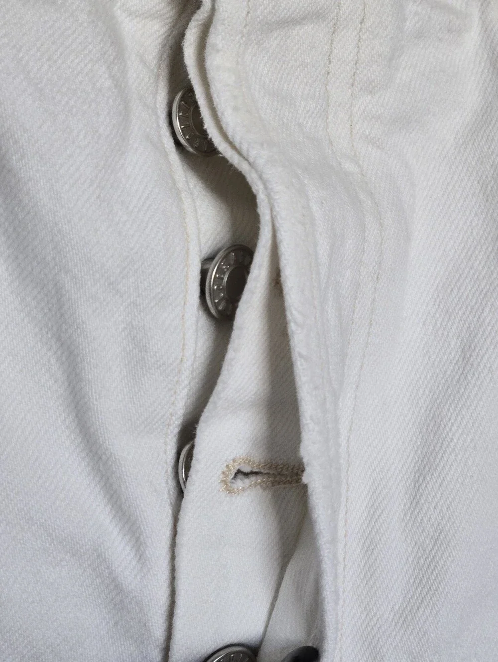 Agolde Parker Long Cut Off Shorts White Size 31